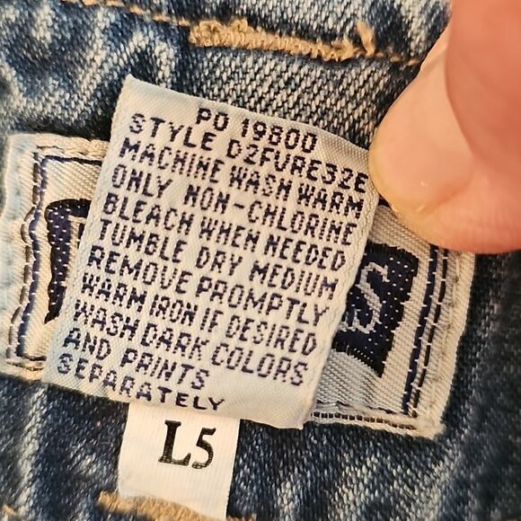 Essentials Classic Womens Four Pocket Zip & Button Blue Jean Shorts Size 12 - Picture 8 of 8